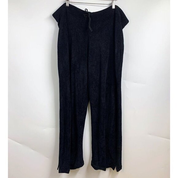 Hammacher Schlemmer Women's Drawstring Fleece Straight Leg Pants Size‎ 2X - Picture 1 of 12